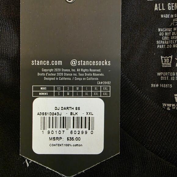 Star Wars Darth Vader Cartoon Graphic Tee NWT Men’s XXL All Gender Free Shipping - Picture 5 of 8